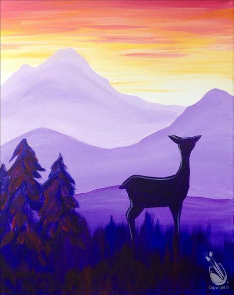 Deer at Sunrise - Doe