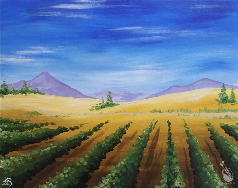 How to Paint Wine Down Wednesday - California Vineyard