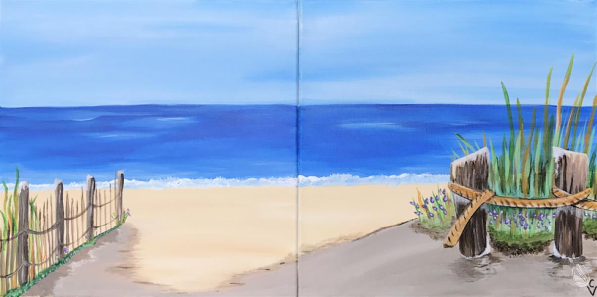 How to Paint *Partner Painting* Coastal Calm (Set)