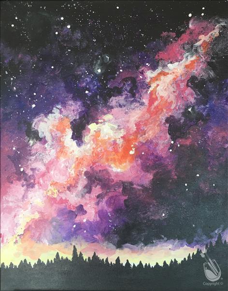 How to Paint Galaxy Forest
