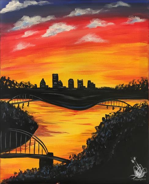 Pittsburgh Sunset Portrait