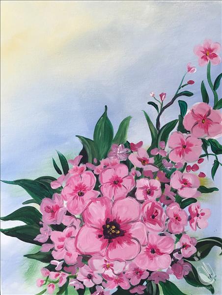 Pink Flower - Wednesday, August 23, 2017 - Painting with a Twist