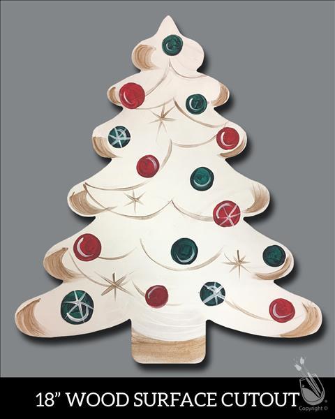 Vintage Christmas Tree Cutout