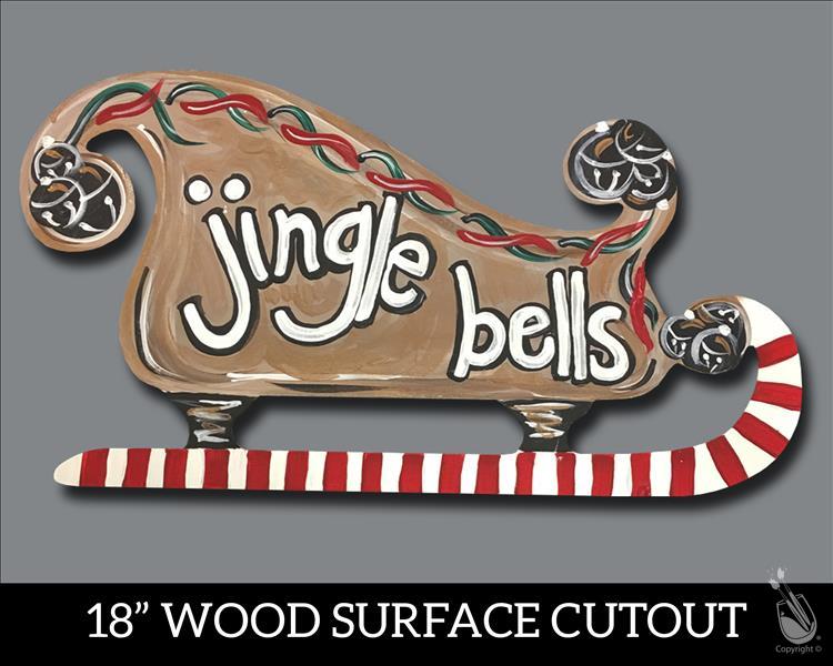 Jingle Bells Sleigh Cutout
