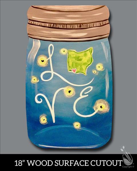 Ohio Firefly Jar Cutout