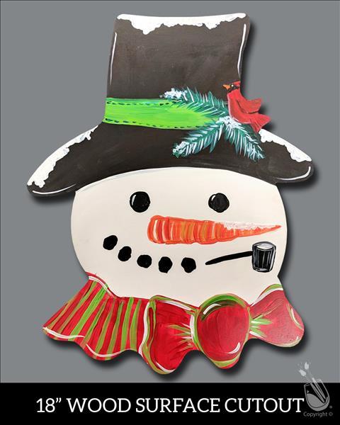 Snowkissed Snowman Cutout