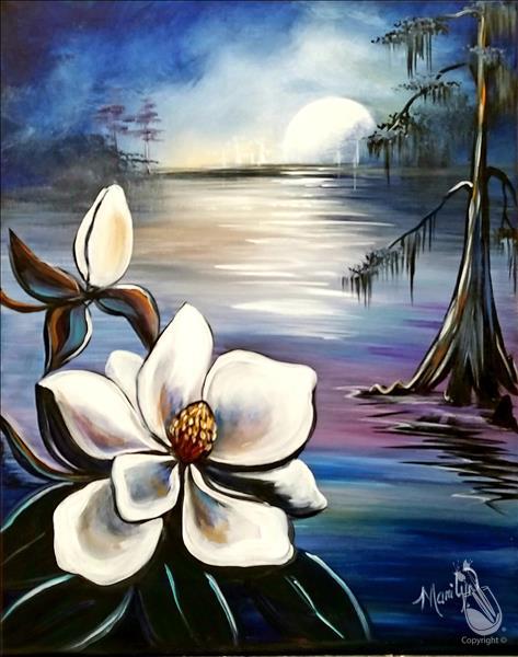 How to Paint Magnolia Moonlight