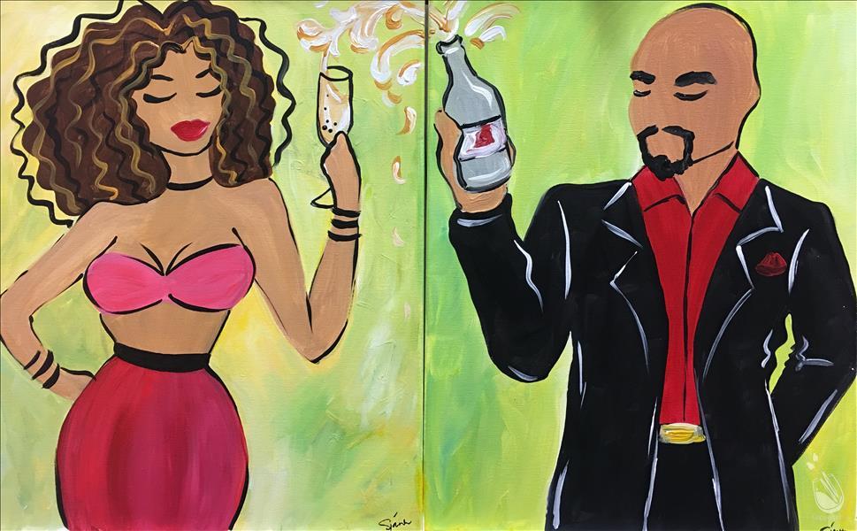 How to Paint **DATE NIGHT/BFF NIGHT!** Atlanta Nights with You