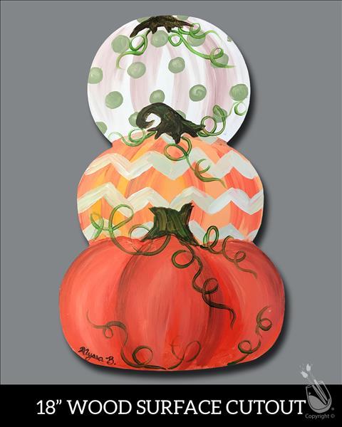 Vintage Pumpkins Cutout