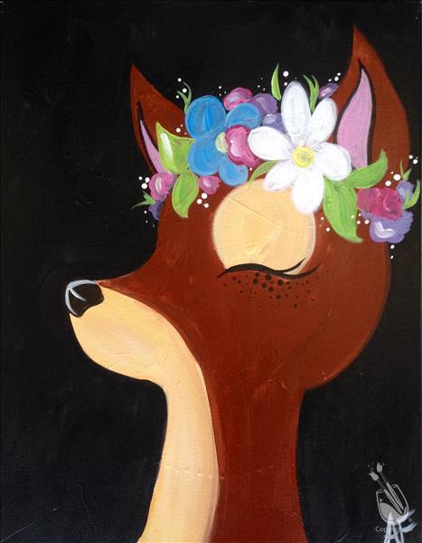 Flower Crown Animals - Deer