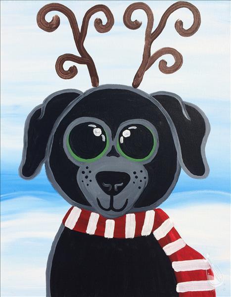DAYTIME EVENT-Christmas Reindeer Pup-ADD A CANDLE