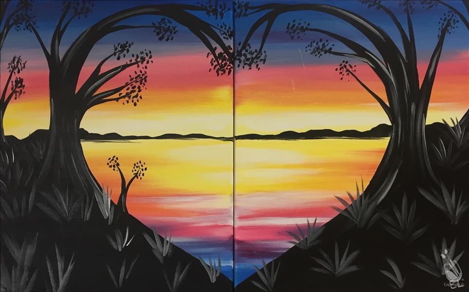 Lovely Lake Sunset - Single or Set