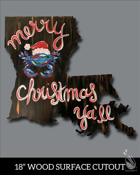 Louisiana Merry Christmas Y'all