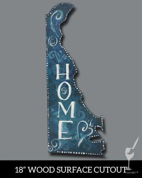 Wine Wednesday: Delaware State Cutout (Customize)