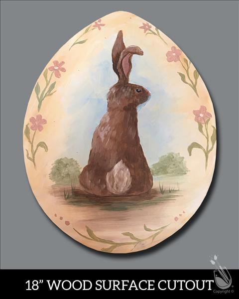 Vintage Rabbit Egg Cutout