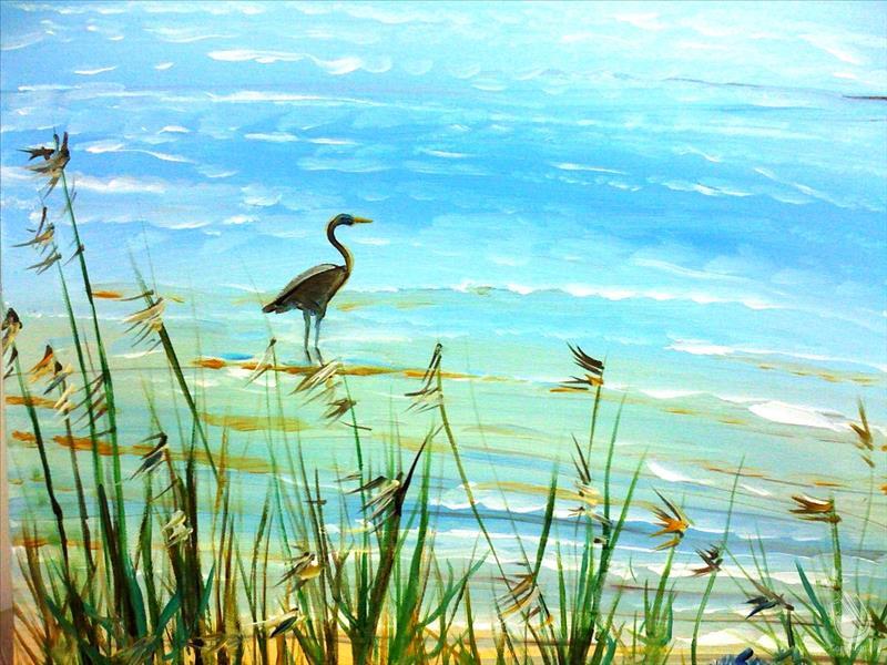 Heron at the Beach