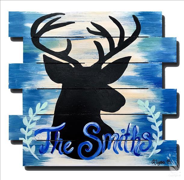 Personalized Deer Silhouette