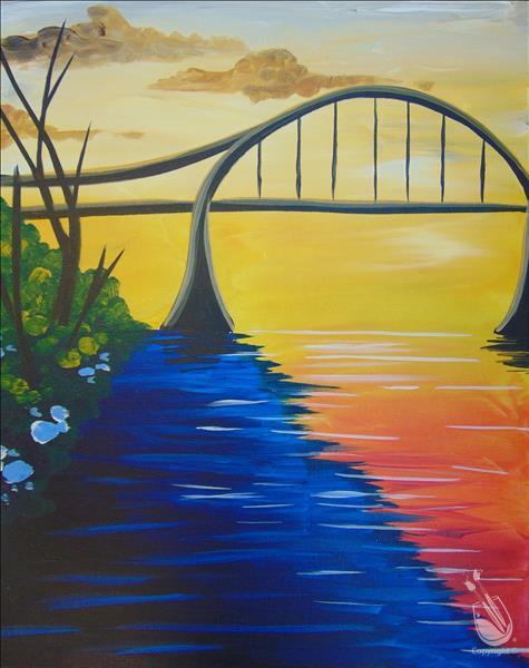 How to Paint Get SOCIAL Friday Night! ~ Lovers Bridge