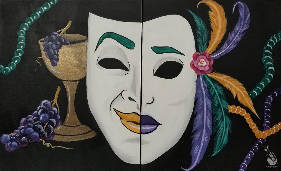Mardi Gras Masks - Pick a Side!