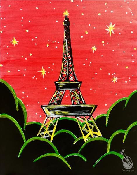 How to Paint STARRY NIGHT EIFFEL**Public BLACKLIGHT Event**