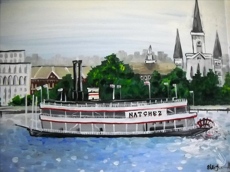 NOLA ART "Natchez" 3hr  ADD A FRAME