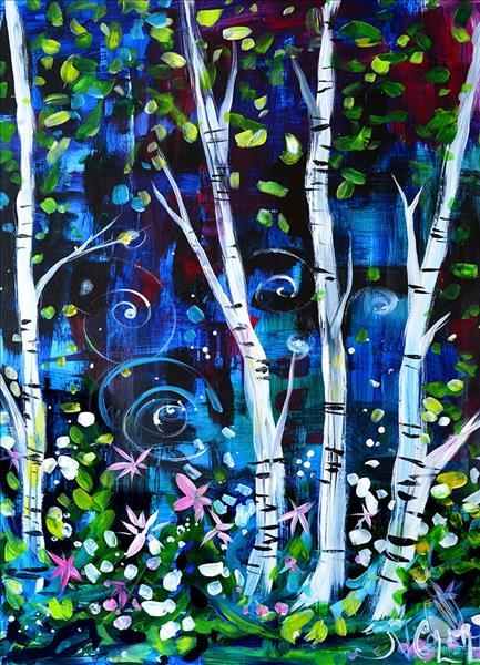 Birch Wonderland - Large Canvas, 24x36