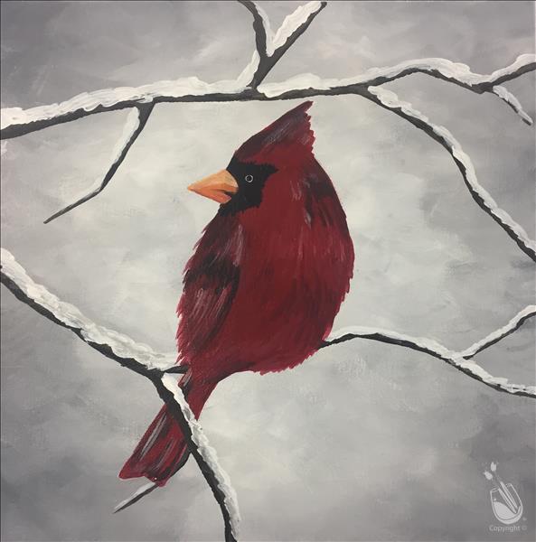 Debbie's Cardinal (12"x12" Canvas)