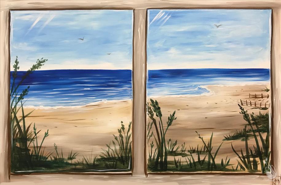 How to Paint Beach View