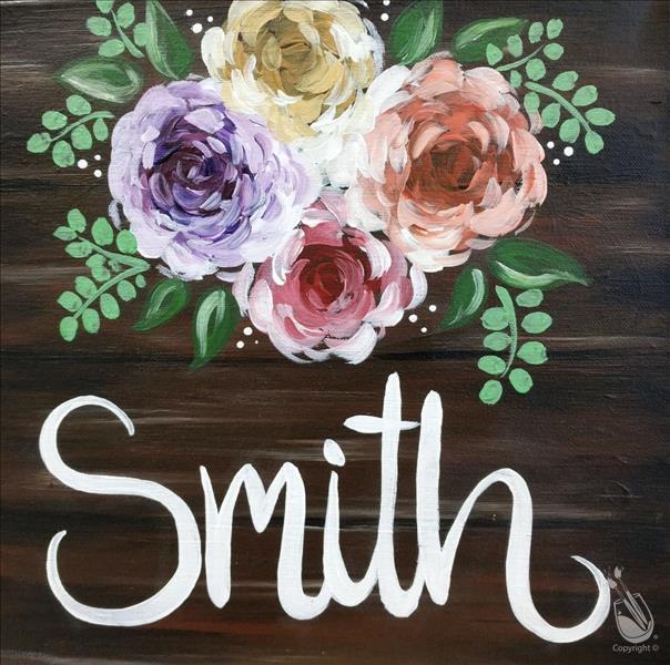 How to Paint Rustic Family Name
