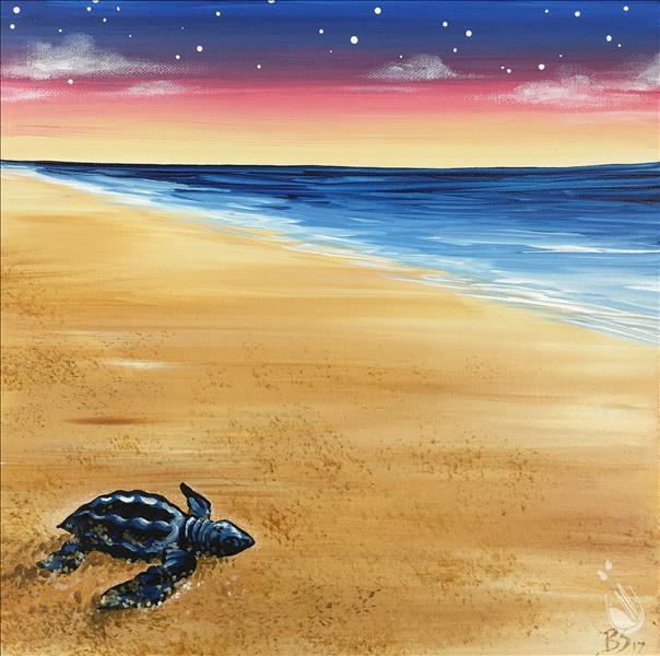 NEW ART!  “Baby Sea Turtle”  Ages 18+ Welcome!
