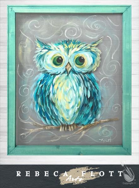 TEXTURAL PAINTING ON SCREEN Owl Always Love You