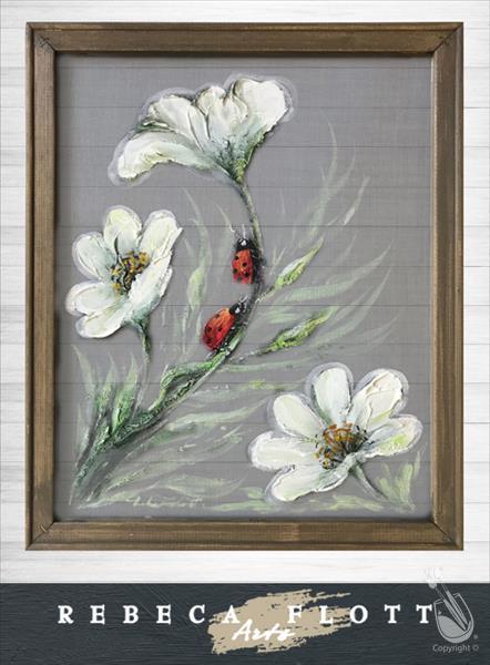 Rebeca Flott Arts - Ladybugs in Spring
