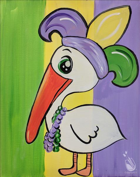 Mardi Gras Pelican