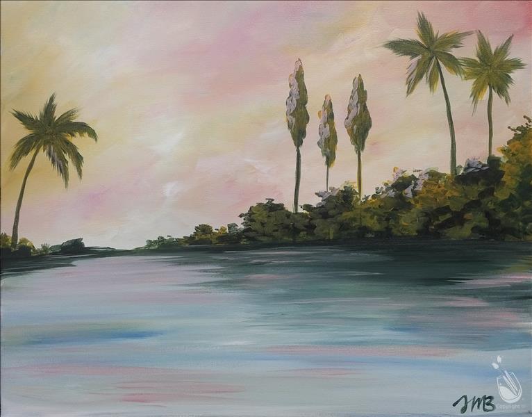 Tropics in Pastel ** Add A Candle **