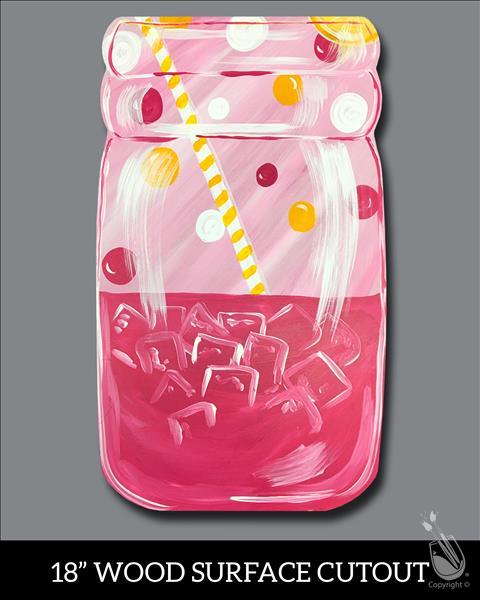 *Family Day!* Pink Lemonade WOOD CUTOUT