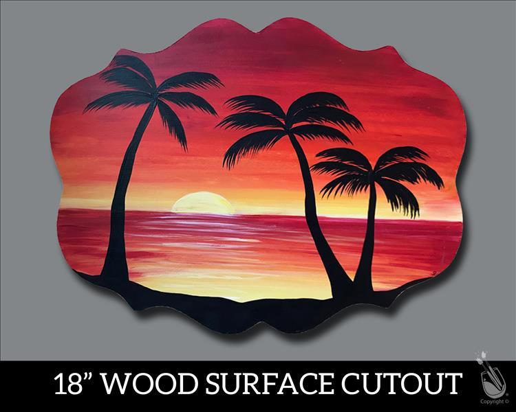 How to Paint Beach Sunset Cutout