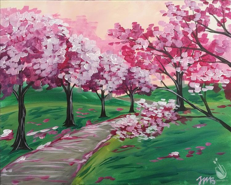 How to Paint CHERRY BLOSSOM PATH**Public Event**