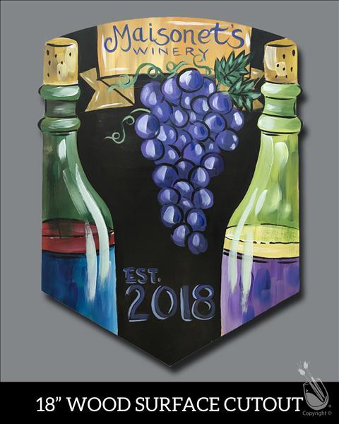 How to Paint Winery Sign Cutout
