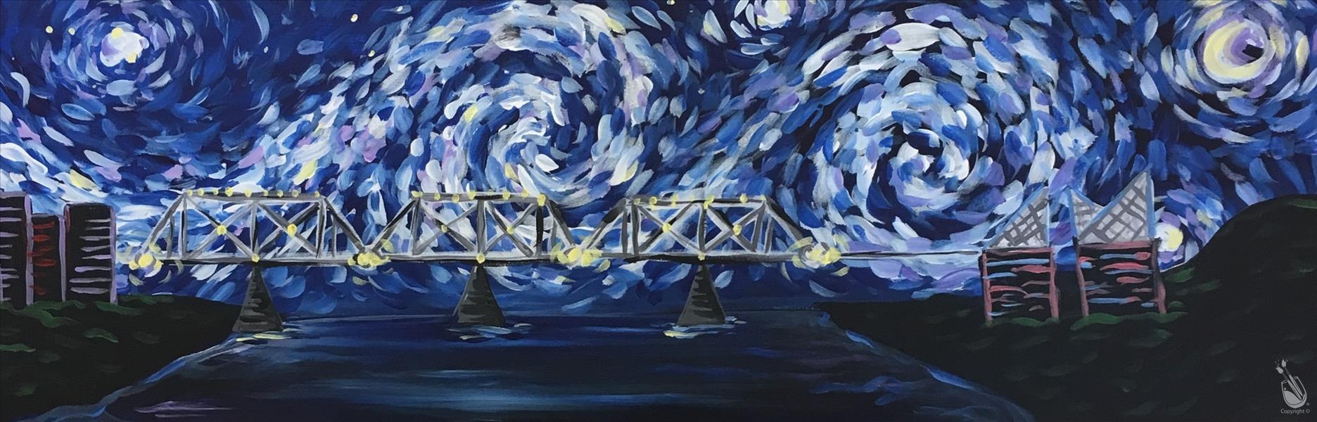 Starry Night on Walnut Street Bridge