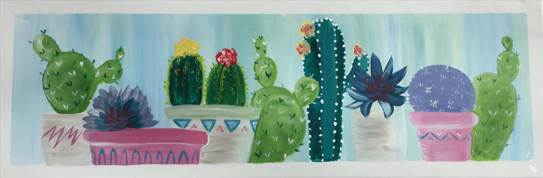 Cacti on a Shelf - Customizable!