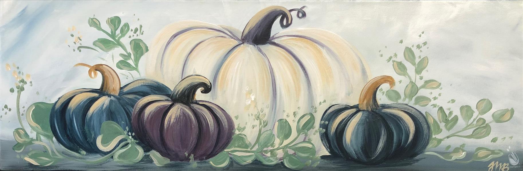 Pumpkins and Eucalyptus