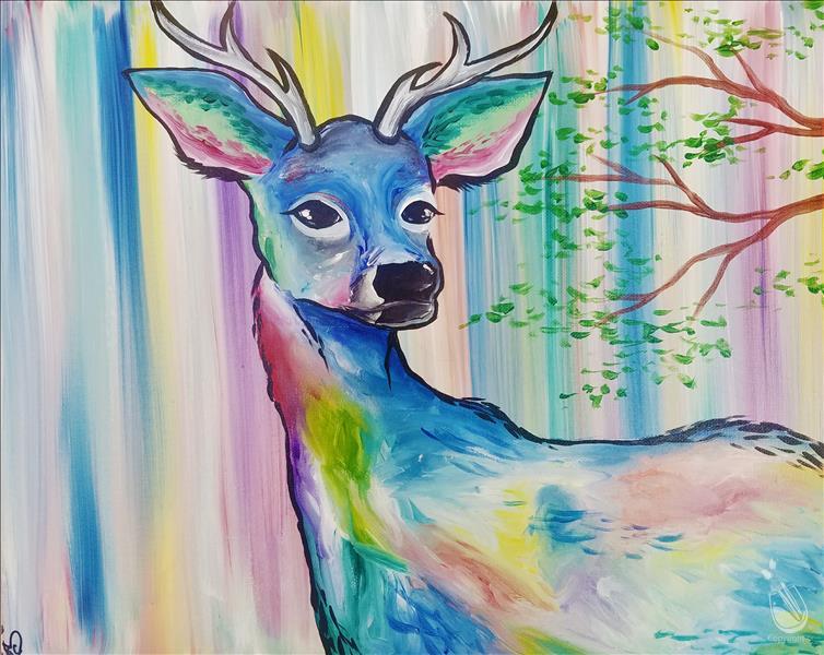 New Art! Iridescent Deer - Stag or Doe