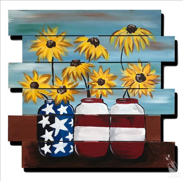 Patriotic Mason Jars-Paint B/4 the Fireworks! 18+