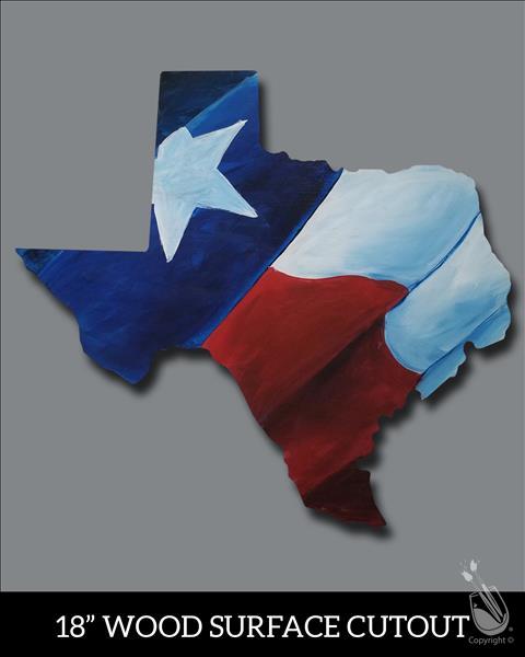 Lone Star Pride On Texas Cut Out