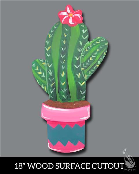 Manic Monday - Save $10 - Wood Cactus Cutout 18"