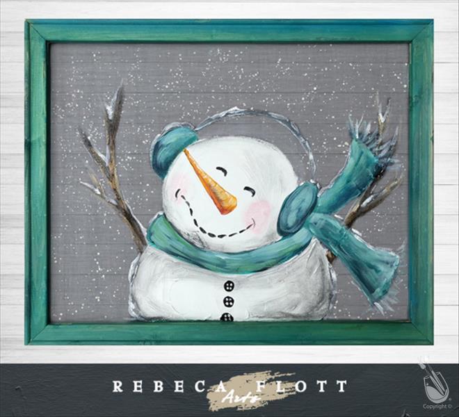 MUD MONDAY - Snowman Paint with Texture!