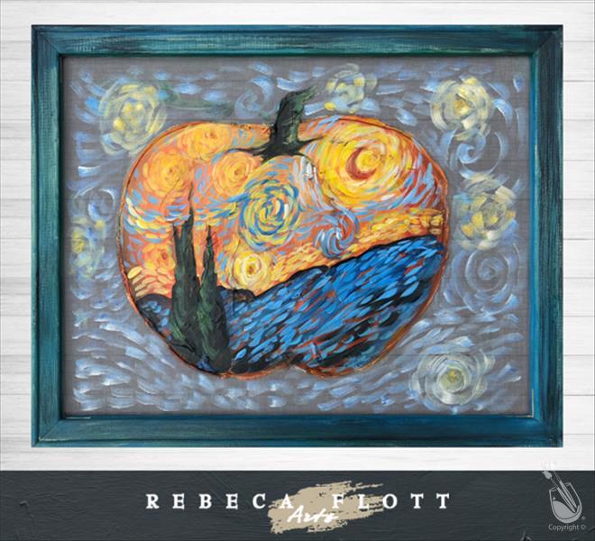 MASTERS MONDAY - Pumpkin Starry Night *Screen Art*