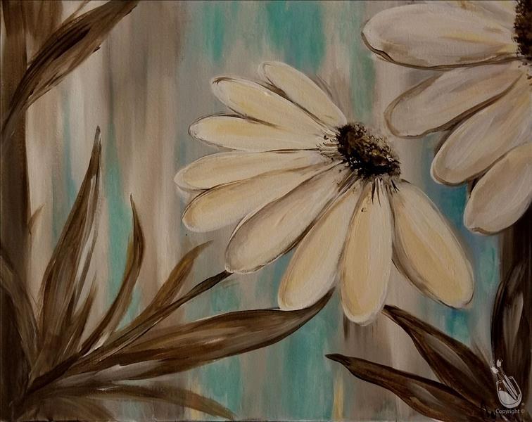 How to Paint Adult ART Camp: Hazy Daisy Part 3 of 5 -Single Day