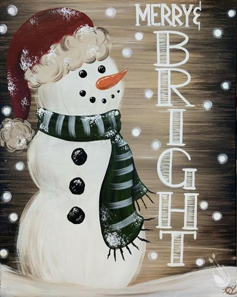 Merry & Bright Rustic Snowman