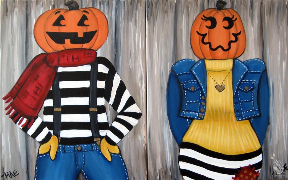 Pumpkin-head Couple - Set